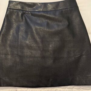 J.Crew Factory Faux Leather A Line Skirt 10